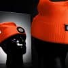Unilite BE-02 Oranža ziemas cepure ar USB lukturi